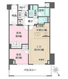 ザ・パークハウス上目黒ピアース 4階 間取り図