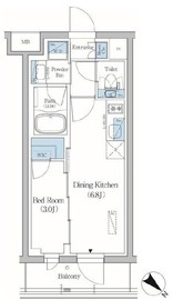 プライムブリス品川旗の台 205 間取り図