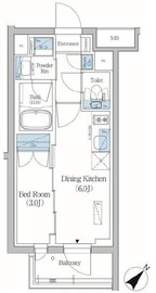 プライムブリス品川旗の台 210 間取り図