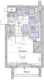 コンシェリア白金台 1階 間取り図