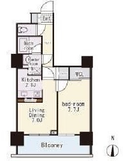 イーストコモンズ清澄白河フロントタワー 5階 間取り図