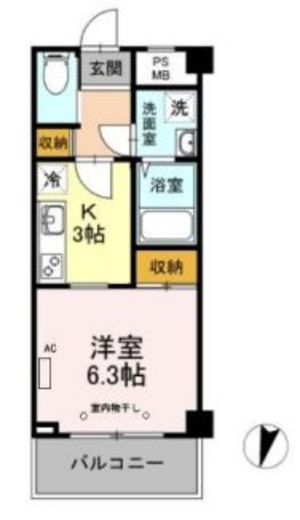 MOE MUSASHIKOSUGI 4階 間取り図