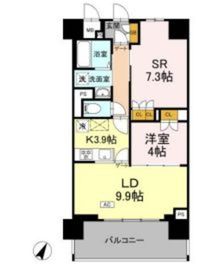 リーラ横浜川和町 503 間取り図