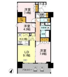 リーラ横浜川和町 1001 間取り図