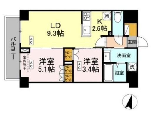 ロイジェント西新井 603 間取り図