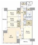 HARUMI FLAG SEA VILLAGE (晴海フラッグ シーヴィレッジ) 8階 間取り図