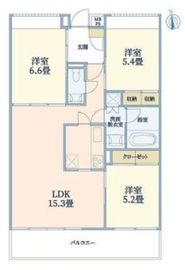 ウェルスクエア碑文谷 3F6 間取り図