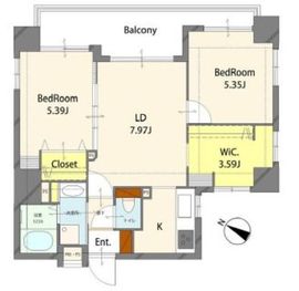ナイスアーバン中目黒 3階 間取り図