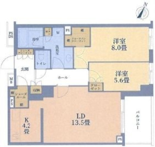 センチュリーフォレスト 5階 間取り図