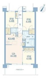 プロミライズ青葉台ステーションサイド 6階 間取り図