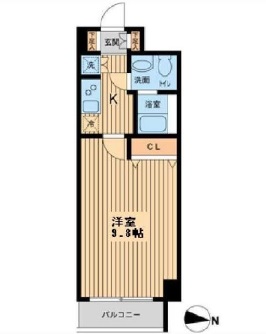 クロスレジデンス清澄白河 210 間取り図