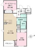 La Perla 桜新町 303 間取り図