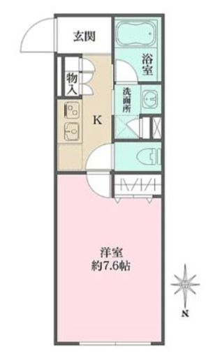 アトリオフラッツ自由が丘east 401 間取り図