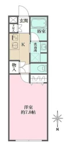 アトリオフラッツ自由が丘east 402 間取り図