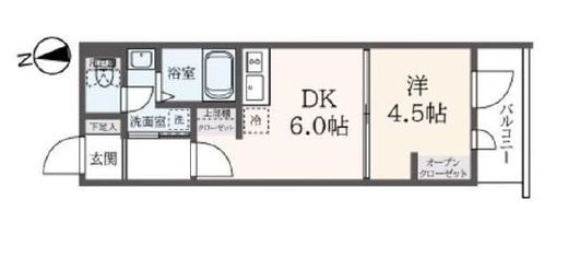 ブライト三軒茶屋 1F1 間取り図