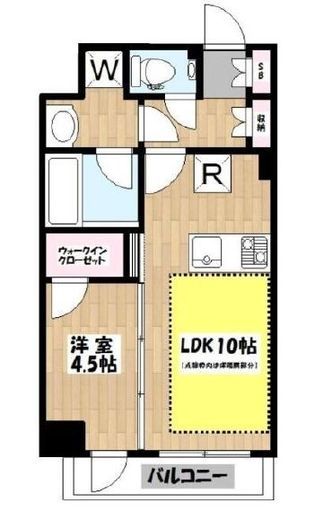 ピアース世田谷松原 6階 間取り図