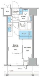 ルフォンプログレ横浜関内 1402 間取り図