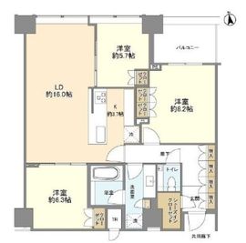 白金ザ・スカイ 39階 間取り図