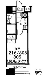 ヴィーダ・スカイコート品川 2階 間取り図