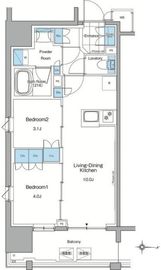 ルフォンプログレ赤羽マークス 703 間取り図