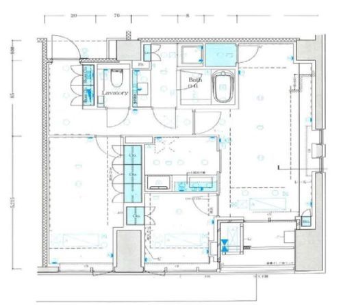 プレミスト南青山 3階 間取り図