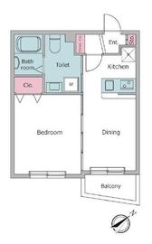 レジディア世田谷若林 206 間取り図