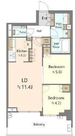 グランドメゾン武蔵小杉の杜 5階 間取り図