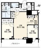 HARUMI FLAG SUN VILLAGE (晴海フラッグ サンヴィレッジ) 27階 間取り図