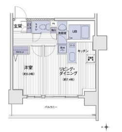 エスティメゾン大島 402 間取り図
