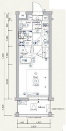 SYFORME TOGOSHI KOENⅡ (シーフォルム戸越公園2) 4階 間取り図