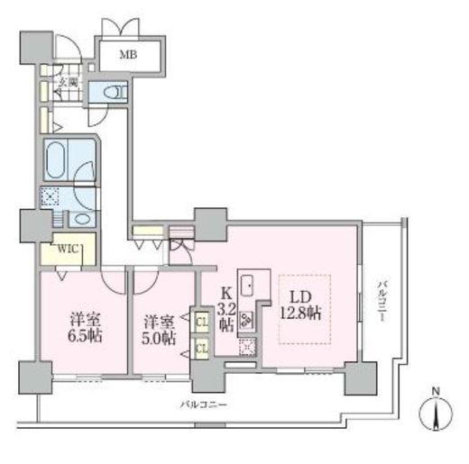 ロイヤルパークスタワー南千住 1412 間取り図