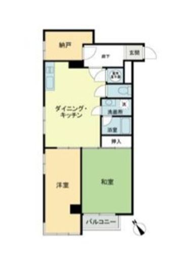 ライオンズマンション元麻布 3階 間取り図