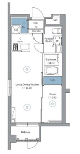 SYFORME NEXT IKEBUKURO WEST (シーフォルムネクスト池袋ウエスト) 1階 間取り図