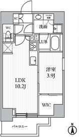 シーズンフラッツ滝野川 202 間取り図