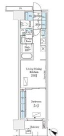 ロイヤルパークス有明 207 間取り図