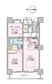 ロイヤルパークスタワー南千住 3703 間取り図