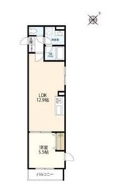 ウェルスクエアイズム千駄ヶ谷 405 間取り図
