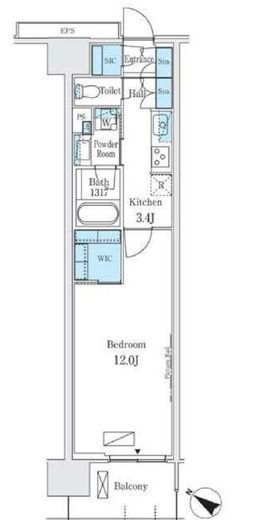 ロイヤルパークス有明 231 間取り図