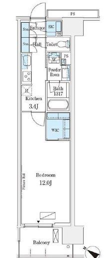 ロイヤルパークス有明 232 間取り図