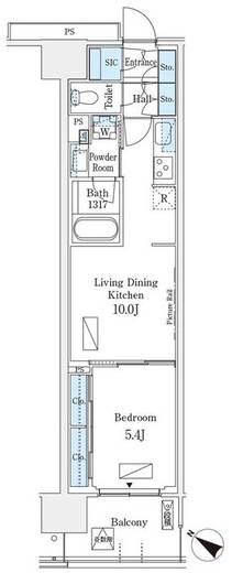 ロイヤルパークス有明 707 間取り図