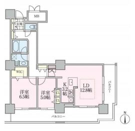 ロイヤルパークスタワー南千住 612 間取り図