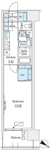 ロイヤルパークス有明 741 間取り図