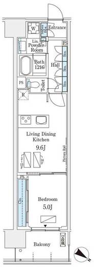 ロイヤルパークス有明 746 間取り図