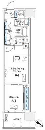 ロイヤルパークス有明 747 間取り図