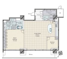 ザ・コート神宮外苑 20階 間取り図