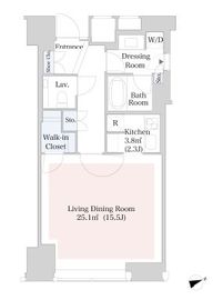 ラ・トゥール新宿 3220 間取り図
