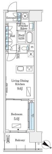 ロイヤルパークス有明 1145 間取り図