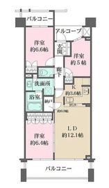 横濱紅葉坂レジデンス 5階 間取り図