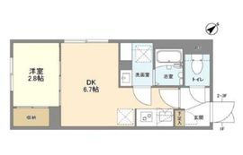 ウェルスクエア洗足 104 間取り図