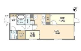 ウェルスクエア洗足 302 間取り図